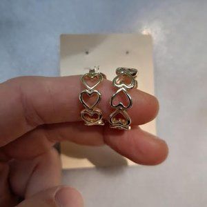 DRAPER JAMES Heart Hoop Earrings
